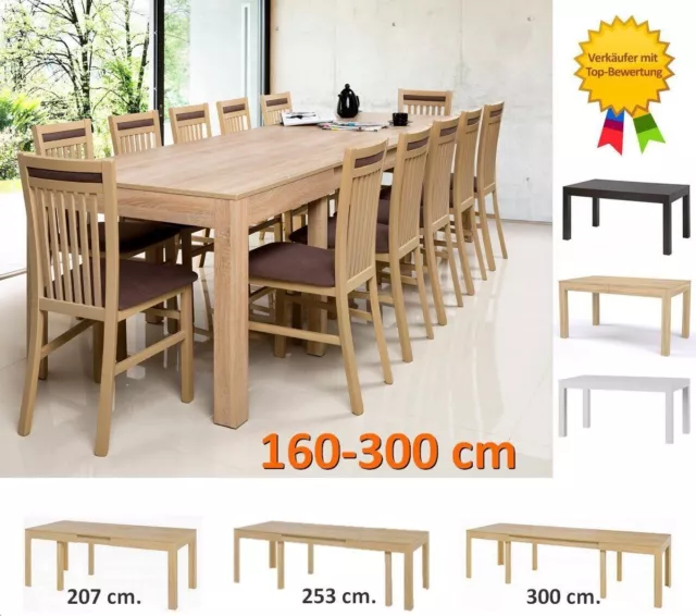 Tisch Küchentisch Esszimmertisch Esstisch WENUS ausziehbar 300 cm !!!
