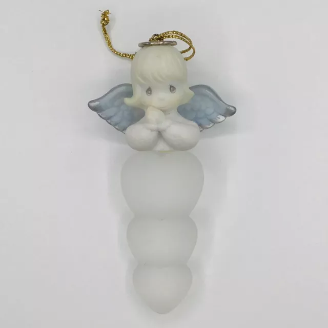 Angel Precious Moments 2000 Wings Hanging Ornament Christmas 4” Ceramic Glass