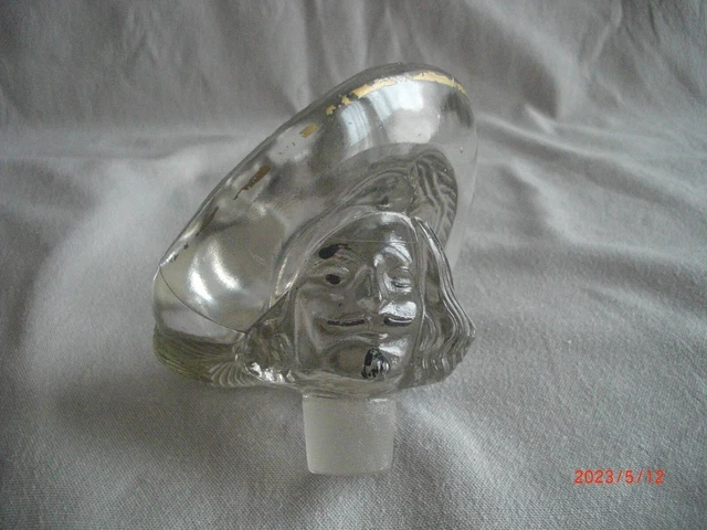 Grande Bouteille En Verre Blanc - Forme De Chevalier En Armure - Vintage