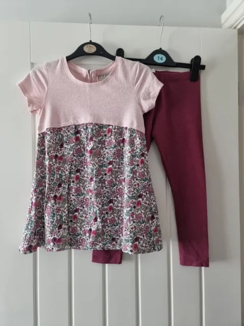 Girls Tunic Top & Leggings Outfit Age 7 Yrs Next Bnwt