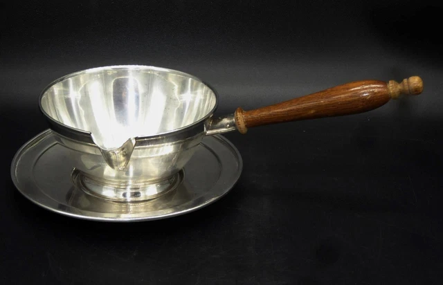 Sterling Silver Frank M Whiting Sauce Boat And Underplate 4.5 Troy Oz