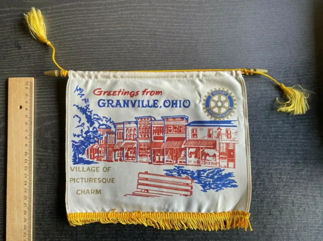 Fanion Rotary Club International Granville, Ohio - Village De Picturesque Charme