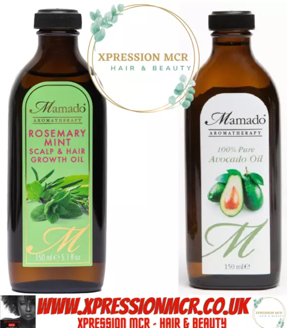 MAMADO ORIGINAL 100% Natural Avocado Oil/Rosemary Oil/Black Seed/Tea Tree 150ml