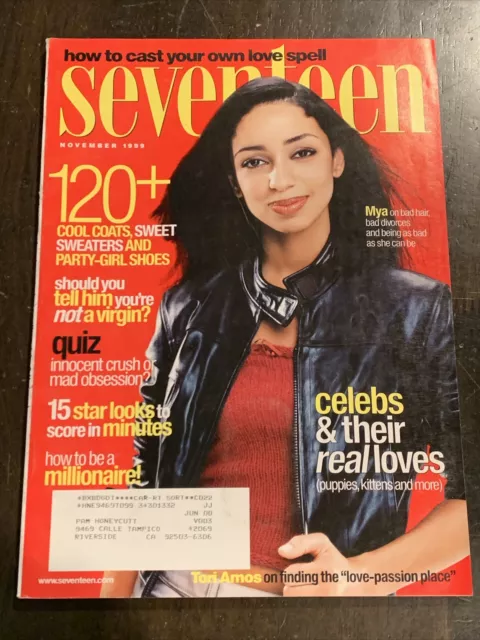 1999 November SEVENTEEN MAGAZINE MYA Cvr- Tori Amos Liv Tyler Sister Mia