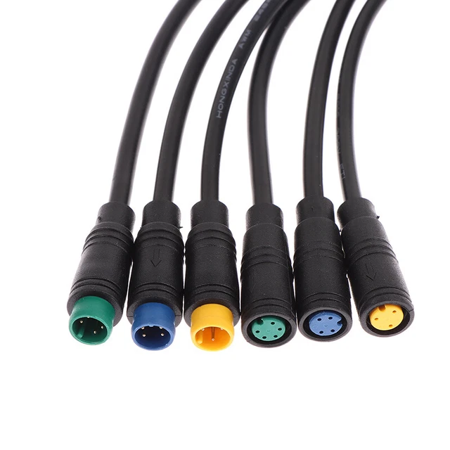 M8 2 3 4 5 6 Pin DC Electric Bicycle Butt Joint Plug Female Male Connector J2