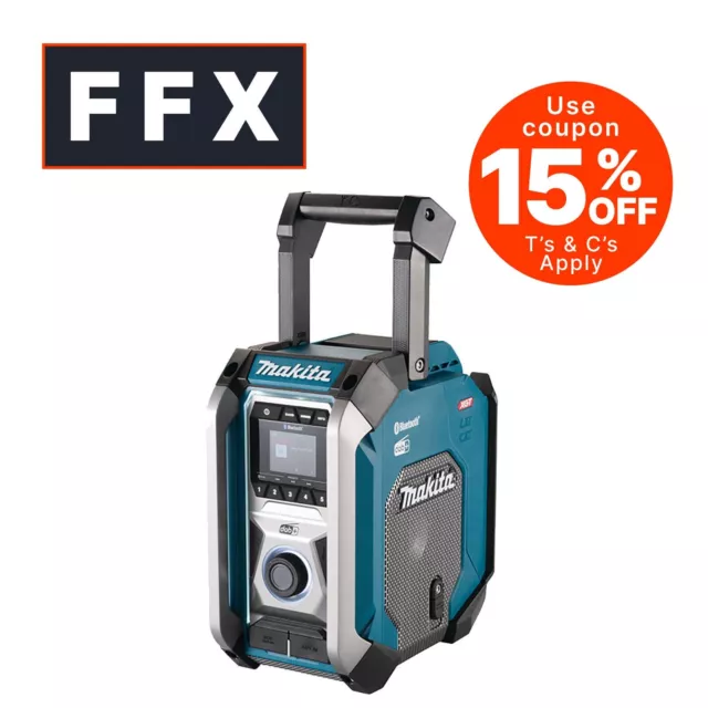 Makita MR007GZ 18V DAB Job Site Radio Bare Unit Mains/Battery Operated Bluetooth