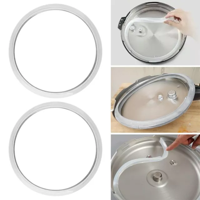 TOOLS SEALING RING Gasket White Silicone Rubber Pressure Cooker Seal ...