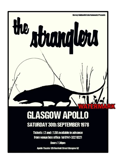 The Stranglers Poster FOR SALE! - PicClick UK