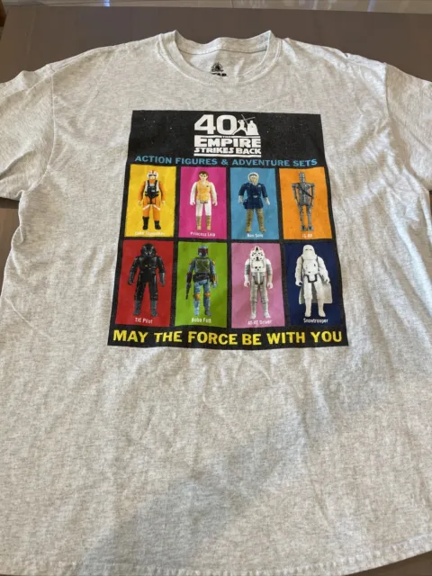 Disney Park Star Wars The Empire Strikes Back 40th Ann. T-Shirt XL Action Figure