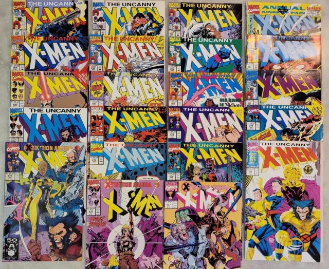 UNCANNY X-MEN #270-290 + Annuals (Marvel 1990-1992) F/VF