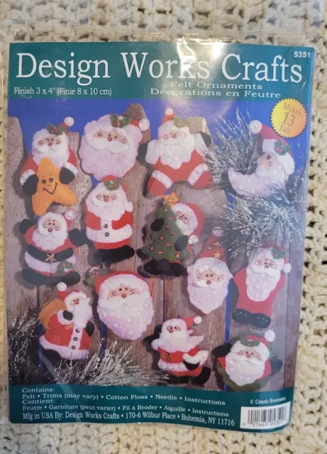 Dimensions Christmas Stocking Kit Felt Festive Kitty Tabby Orange Cat 18”  Craft