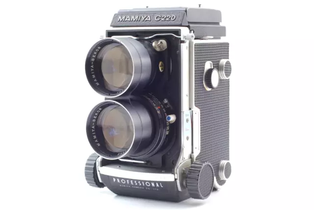 [Exc+5] Mamiya C220 Pro Film Camera TLR Sekor 135mm f/4.5 Blue Dot Lens JAPAN