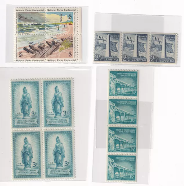 USA stamps - MIXED mint Collection_ Blocks/Strips