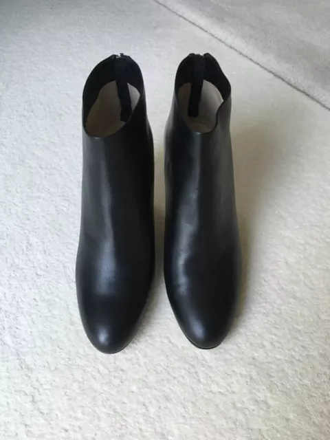 Hobbs Elizabeth black leather ankle boots  RRP £199 size EU 40 UK 7 - Brand new