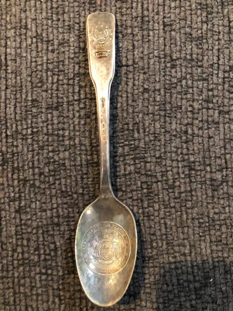 Vintage 13 Colonies 1776-1976 Bicentennial New York Silver Plated Spoon