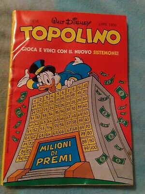Topolino n.1616 del 1986 con cedola abbonamento e catalogo Burago