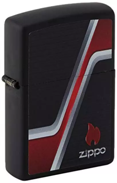 (TG. unica) Zippo 60004667 Accendino, Ottone, Black Matte, Unico - NUOVO