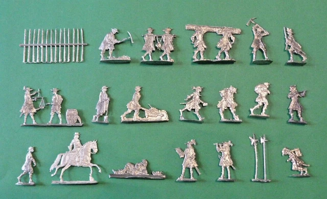 Plats d'étain - Zinnfiguren - Flat tin : 8 artilleurs turcs