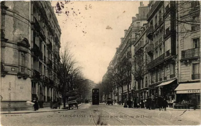 CPA PARIS (16th) PASSY Rue Mozart. rue de l'Ivette socket (563407)