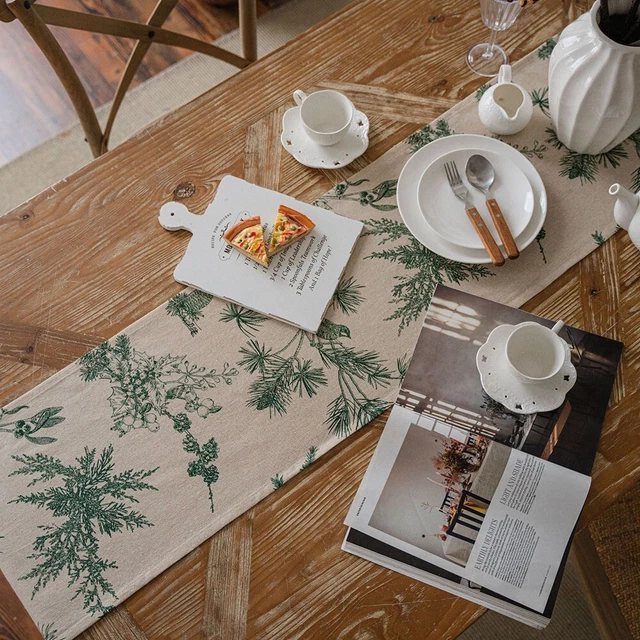 Accesorios de cocina mantel de resorte de granja decoraciones de corredor de mesa