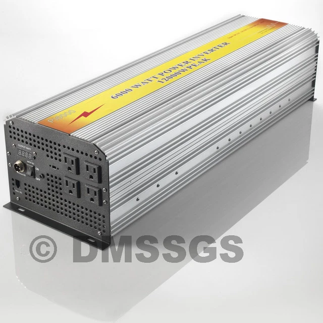 Brand New Advanced Power Inverter 6000/12000W Watt 12V Dc To 120V Ac!