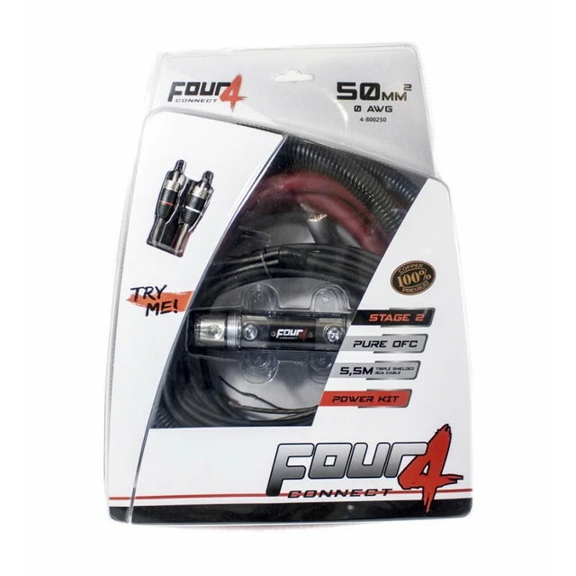 KIT CAVI PER AMPLIFICATORE CAR AUDIO RCA ALIMENTAZIONE Hi Fi Car Spl Cavo Filo - Foto 5