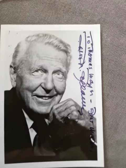 Ralph Bellamy Autograph Autograph in Photo approx. 17.7cm x 12.5cm