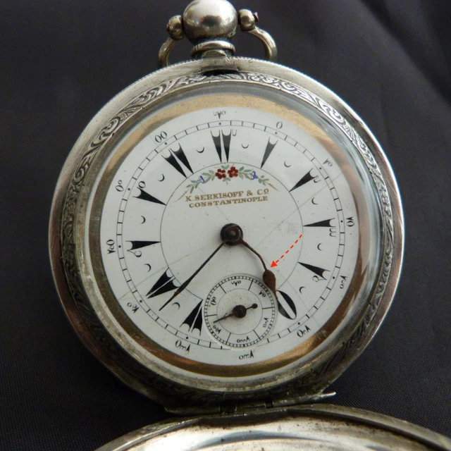 ANCIENNE MONTRE GOUSSET Argent Massif - Mouvement Mécanique COQ - Epoque Restoration XIXe
