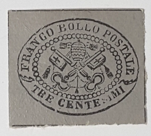 1867,états pontificaux,Franco Bollo,superbe côte