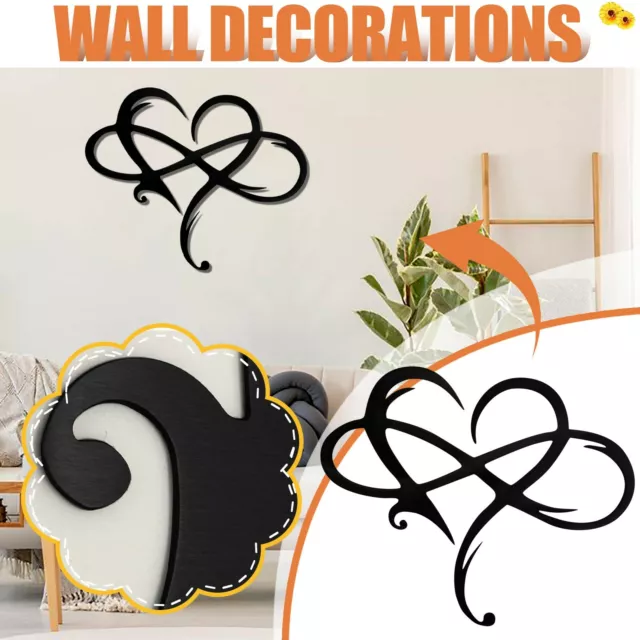 Infinity Heart Wall Decoration Metal Wall Art Metal Wall Art Housewarming Gift