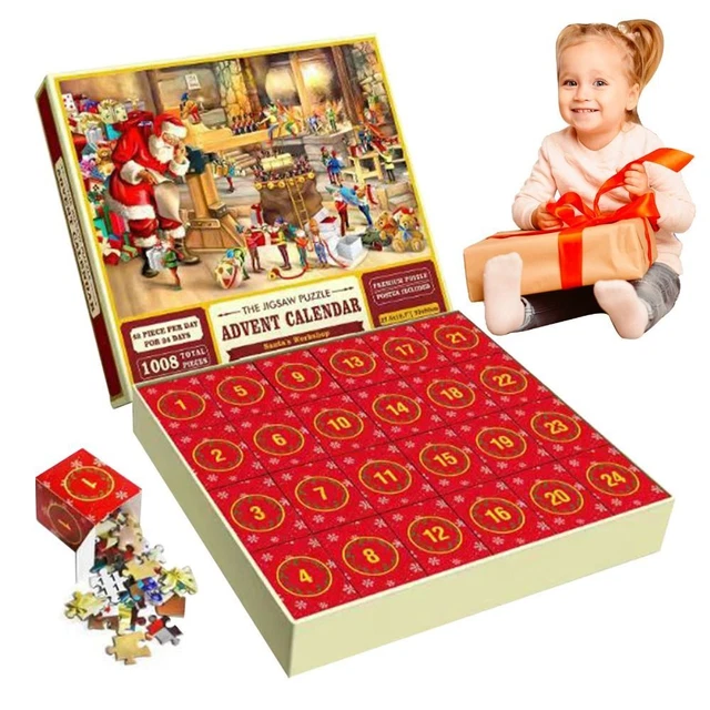 2024 ADVENT CALENDAR 1008pcs Home Decorations New Countdown Jigsaw