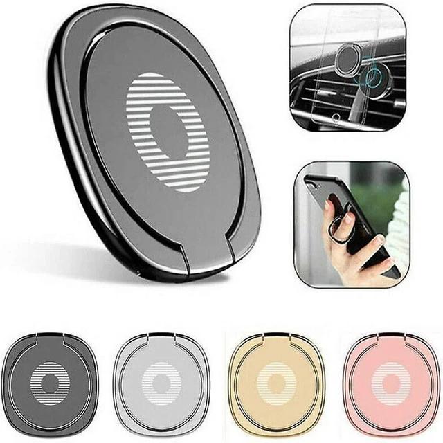 Thin Grip Ring Finger Smartphone Holder Car Mount Magnetic Hook Universal Stand