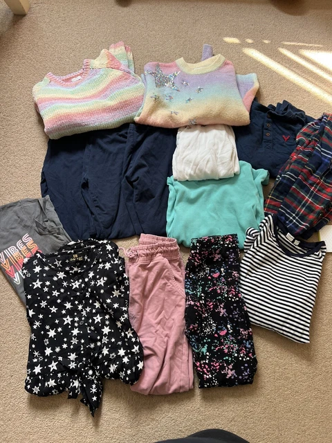 Girls Clothes Age 10 Bundle Lovely Items Jumper Pjs Leggings