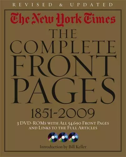 New York Times:The Complete Front Pages 1851-2009 Updated Edition, The New York