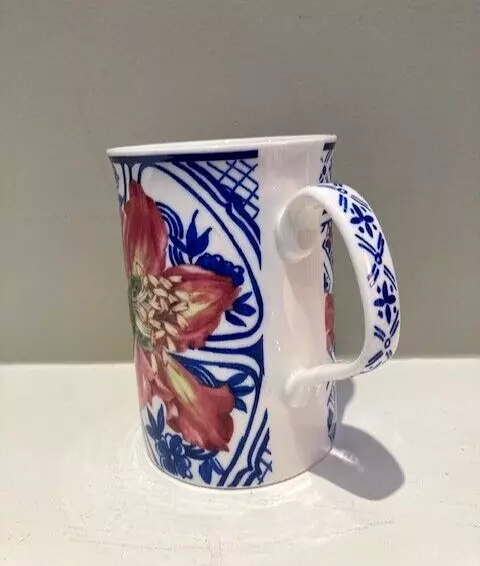 Royal Doulton Expressions "Blue China Florals" Anemone Fine China Coffee Tea Mug