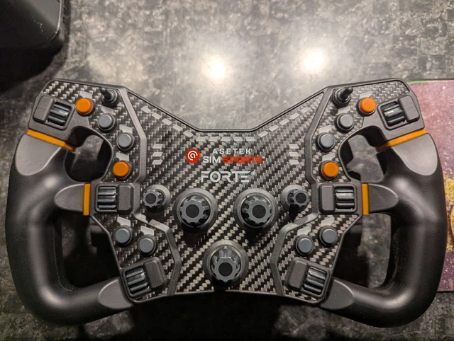 ASETEK FORTE FORMULA Wheel Simracing + LMP Handle + Clutch & Magnetic ...
