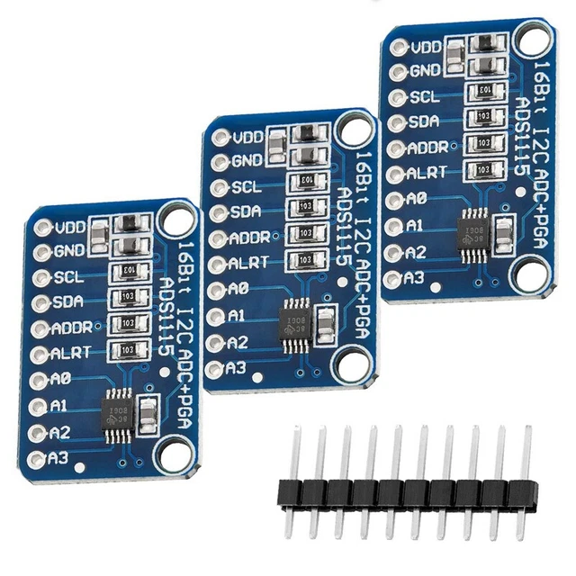 3 x modulo ADS1115 ADC 16 bit 4 canali per e per Q5C8
