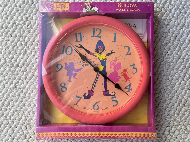 VINTAGE BULOVA WALL Clock Disney Hunchback of Notre Dame Clopin