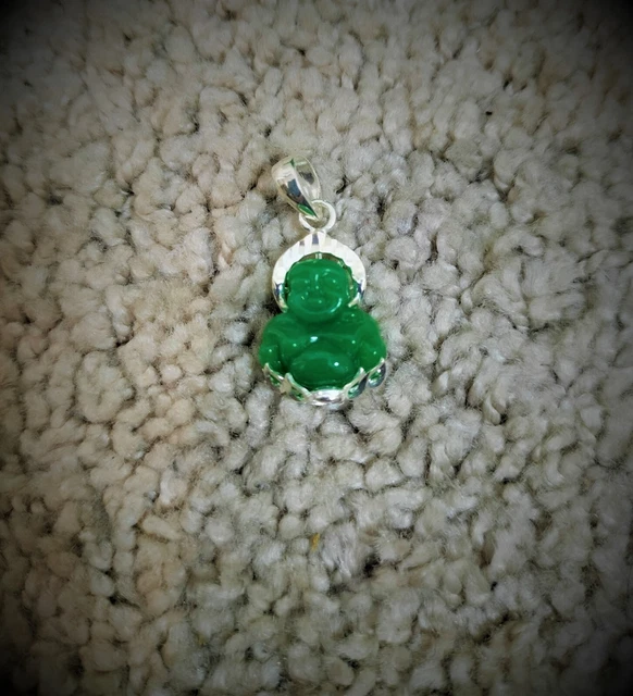 PENDENTIF TORSADE JADE Vert Vif EUR 70,00 - FR