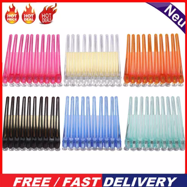10pcs Duck Mouth Hairdresser Hair Clip Salon Clamps Hairdressing Section Hairpin