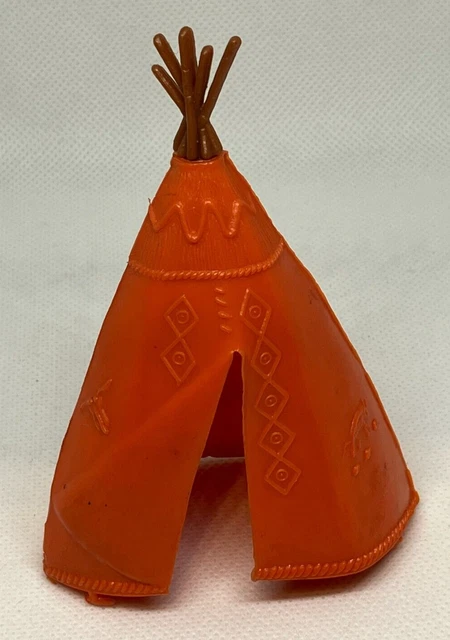 Indisches Tipi orangefarbenes Zelt Kunststoff
