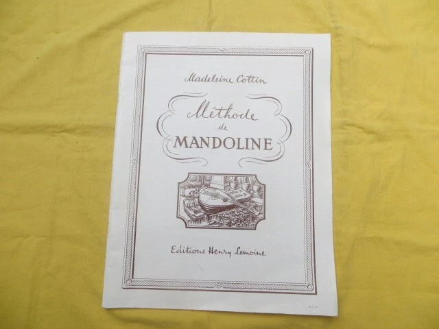 MANDOLINE - méthode d'apprentissage - Madeleine Cottin