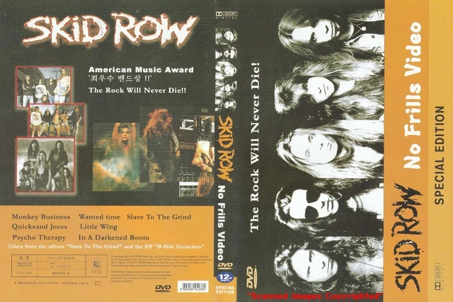 SKID ROW - No Frills Video (Special Edition) DVD NEW $4.80 - PicClick