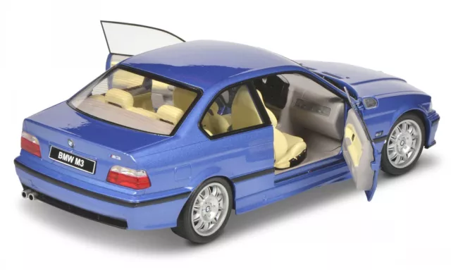 BMW e36 Coupe M3 bleu vehicule miniature 1803901 Solido 1:18 3