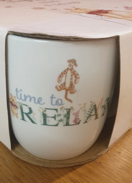 Brand New Set of 4 Disney Winnie The Pooh Coffee/Tea  Mugs - Time To Relax 2