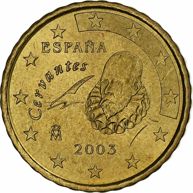 [#1250765] Espagne, Juan Carlos I, 10 Euro Cent, 2003, Madrid, SUP+, Laiton, KM: