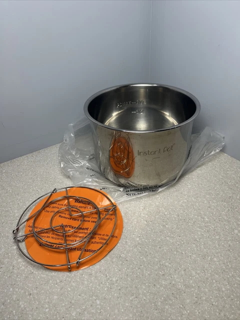 Insta Pot Stainless Steel 6 Qt. Replacement Insert Bowl And Rack ￼