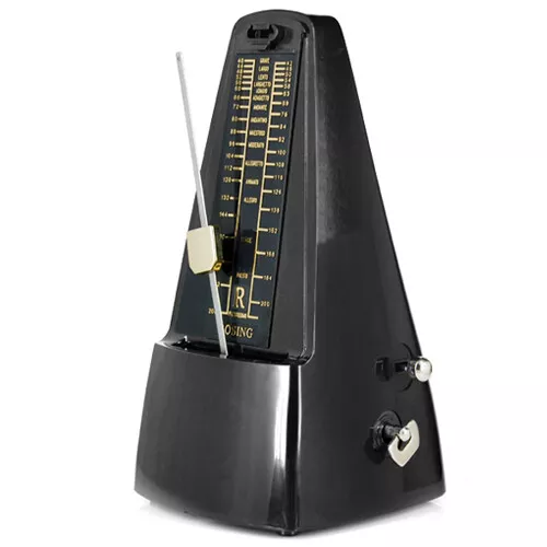 Elegant Pyramid Metronome Tempo for Musicians Piano Guitar Wind-up Clockwork