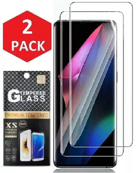 2x Oppo Find X3 Panzerfolie Schutzglas 9H Echt Glas Displayschutz Folie NEU