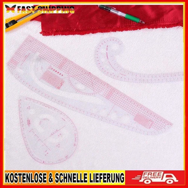 6pcs/Set DIY Multifunktions Quilting Naht nähen Patchwork Zeichnung Herrscher